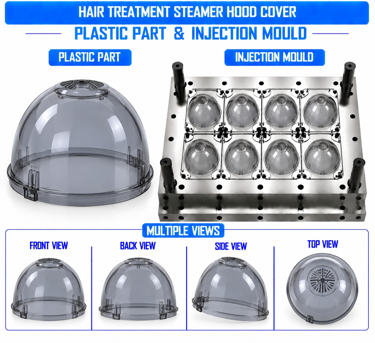 Hair Treatment Steamer Plastic Hood Cover Mould and Moulding Service